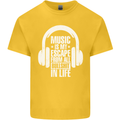 Music Is My Escape From B/S in Life Dance Kids T-Shirt Childrens Yellow
