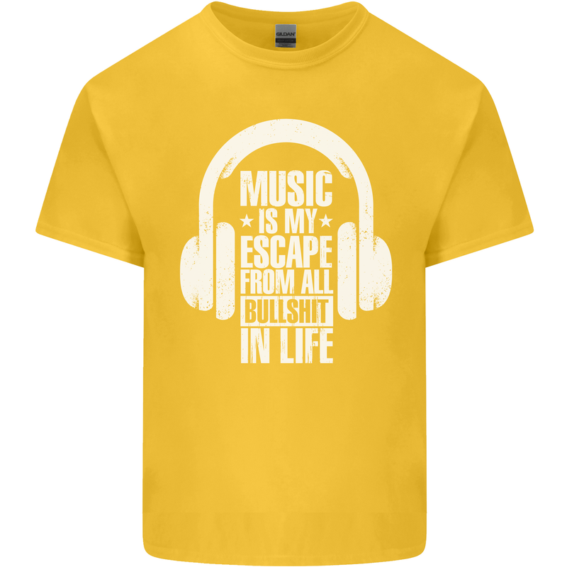 Music Is My Escape From B/S in Life Dance Kids T-Shirt Childrens Yellow