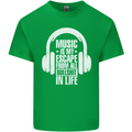 Music Is My Escape From B/S in Life Dance Mens Cotton T-Shirt Tee Top Irish Green