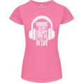 Music Is My Escape From B/S in Life Dance Womens Petite Cut T-Shirt Azalea