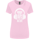 Music Is My Escape From B/S in Life Dance Womens Wider Cut T-Shirt Light Pink