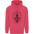 Sabre Tooth Tiger Skull Sword Childrens Kids Hoodie Heliconia