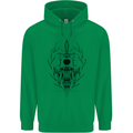 Sabre Tooth Tiger Skull Sword Childrens Kids Hoodie Irish Green