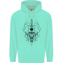 Sabre Tooth Tiger Skull Sword Childrens Kids Hoodie Peppermint