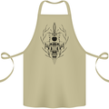 Sabre Tooth Tiger Skull Sword Cotton Apron 100% Organic Khaki