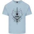 Sabre Tooth Tiger Skull Sword Kids T-Shirt Childrens Light Blue
