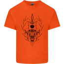 Sabre Tooth Tiger Skull Sword Kids T-Shirt Childrens Orange