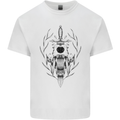 Sabre Tooth Tiger Skull Sword Kids T-Shirt Childrens White