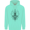 Sabre Tooth Tiger Skull Sword Mens 80% Cotton Hoodie Peppermint