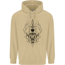 Sabre Tooth Tiger Skull Sword Mens 80% Cotton Hoodie Sand
