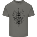 Sabre Tooth Tiger Skull Sword Mens Cotton T-Shirt Tee Top Charcoal