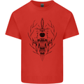 Sabre Tooth Tiger Skull Sword Mens Cotton T-Shirt Tee Top Red