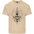 Sabre Tooth Tiger Skull Sword Mens Cotton T-Shirt Tee Top Sand