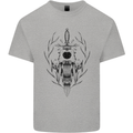 Sabre Tooth Tiger Skull Sword Mens Cotton T-Shirt Tee Top Sports Grey