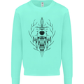 Sabre Tooth Tiger Skull Sword Mens Sweatshirt Jumper Peppermint