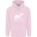 Sacral Style Elephant Meditation Tattoo Art Childrens Kids Hoodie Light Pink