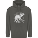 Sacral Style Elephant Meditation Tattoo Art Childrens Kids Hoodie Storm Grey