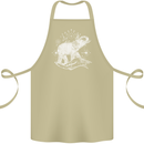 Sacral Style Elephant Meditation Tattoo Art Cotton Apron 100% Organic Khaki