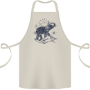 Sacral Style Elephant Meditation Tattoo Art Cotton Apron 100% Organic Natural