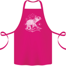 Sacral Style Elephant Meditation Tattoo Art Cotton Apron 100% Organic Pink