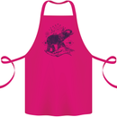 Sacral Style Elephant Meditation Tattoo Art Cotton Apron 100% Organic Pink