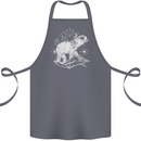 Sacral Style Elephant Meditation Tattoo Art Cotton Apron 100% Organic Steel