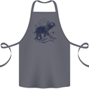 Sacral Style Elephant Meditation Tattoo Art Cotton Apron 100% Organic Steel