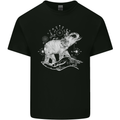 Sacral Style Elephant Meditation Tattoo Art Kids T-Shirt Childrens Black
