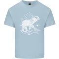 Sacral Style Elephant Meditation Tattoo Art Kids T-Shirt Childrens Light Blue