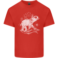 Sacral Style Elephant Meditation Tattoo Art Kids T-Shirt Childrens Red