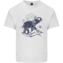 Sacral Style Elephant Meditation Tattoo Art Kids T-Shirt Childrens White