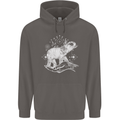 Sacral Style Elephant Meditation Tattoo Art Mens 80% Cotton Hoodie Charcoal