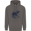 Sacral Style Elephant Meditation Tattoo Art Mens 80% Cotton Hoodie Charcoal