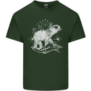 Sacral Style Elephant Meditation Tattoo Art Mens Cotton T-Shirt Tee Top Forest Green
