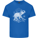 Sacral Style Elephant Meditation Tattoo Art Mens Cotton T-Shirt Tee Top Royal Blue