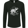 Sacral Style Elephant Meditation Tattoo Art Mens Long Sleeve T-Shirt Black