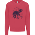 Sacral Style Elephant Meditation Tattoo Art Mens Sweatshirt Jumper Heliconia
