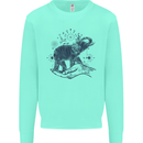 Sacral Style Elephant Meditation Tattoo Art Mens Sweatshirt Jumper Peppermint