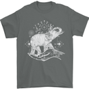 Sacral Style Elephant Meditation Tattoo Art Mens T-Shirt Cotton Gildan Charcoal