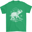 Sacral Style Elephant Meditation Tattoo Art Mens T-Shirt Cotton Gildan Irish Green