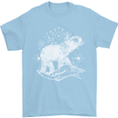 Sacral Style Elephant Meditation Tattoo Art Mens T-Shirt Cotton Gildan Light Blue
