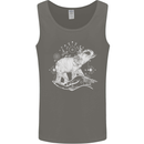 Sacral Style Elephant Meditation Tattoo Art Mens Vest Tank Top Charcoal