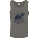 Sacral Style Elephant Meditation Tattoo Art Mens Vest Tank Top Charcoal