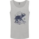 Sacral Style Elephant Meditation Tattoo Art Mens Vest Tank Top Sports Grey