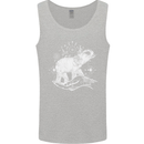 Sacral Style Elephant Meditation Tattoo Art Mens Vest Tank Top Sports Grey