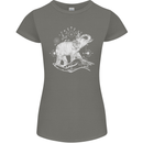 Sacral Style Elephant Meditation Tattoo Art Womens Petite Cut T-Shirt Charcoal