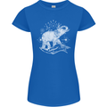 Sacral Style Elephant Meditation Tattoo Art Womens Petite Cut T-Shirt Royal Blue