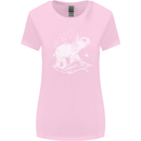 Sacral Style Elephant Meditation Tattoo Art Womens Wider Cut T-Shirt Light Pink