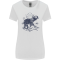 Sacral Style Elephant Meditation Tattoo Art Womens Wider Cut T-Shirt White