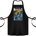 Sad Monster Club Zombie Halloween Cotton Apron 100% Organic Black